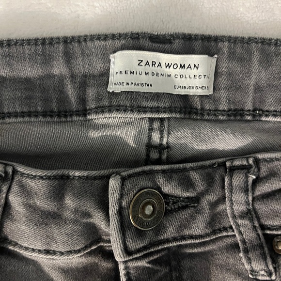 Zara women’s Grey jeans size 6 - Picture 3 of 7